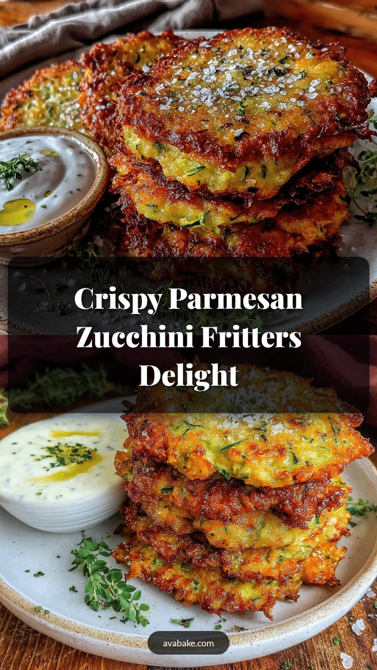 crispy parmesan zucchini fritters recipe