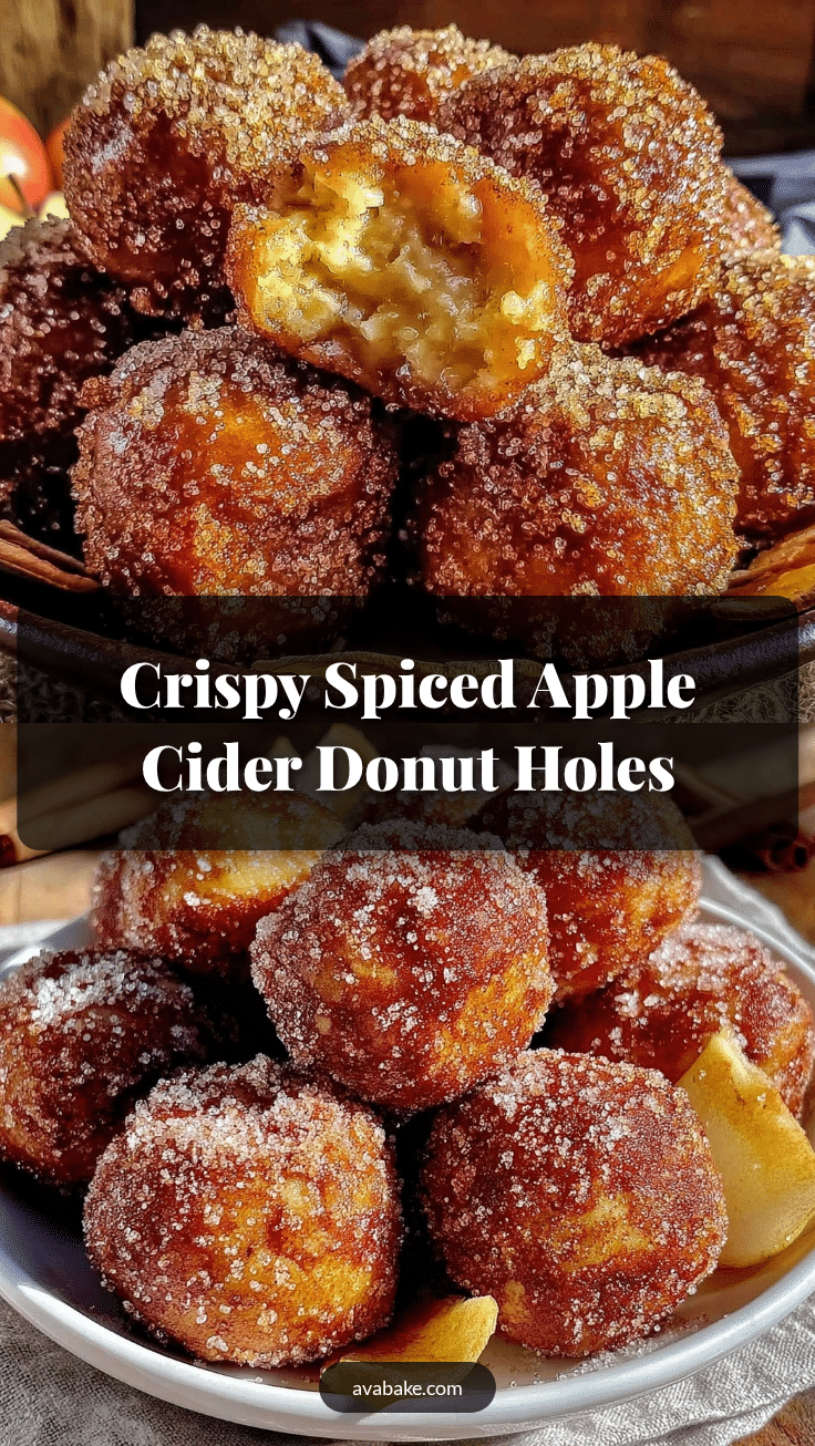 crispy spiced apple cider donut holes recipe