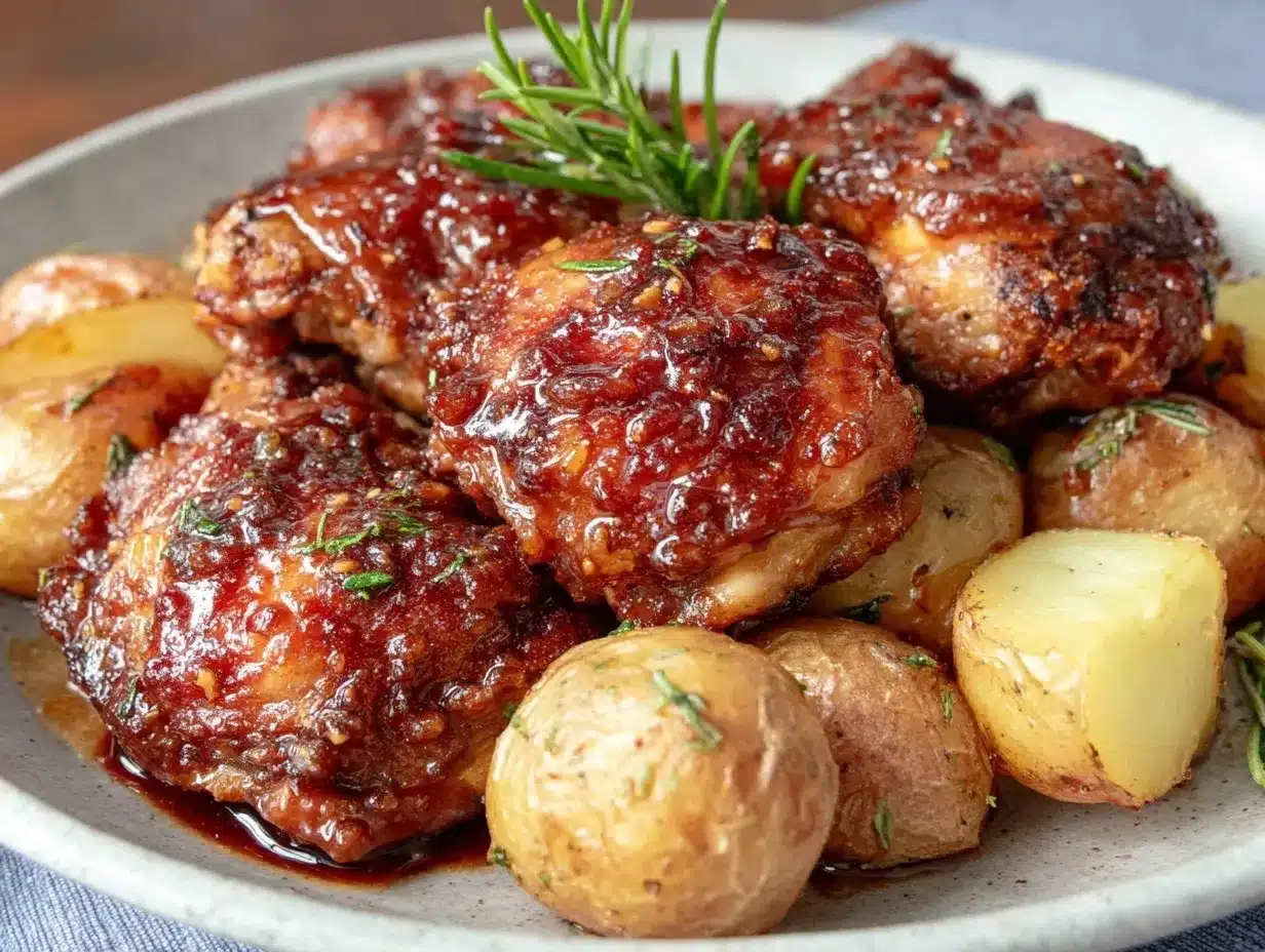 crockpot honey garlic chicken thighs preparation steps