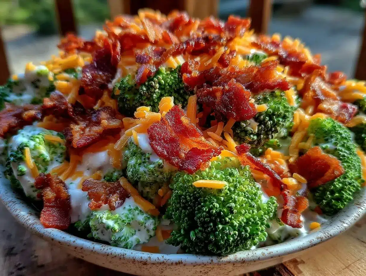 crunchy broccoli salad preparation steps