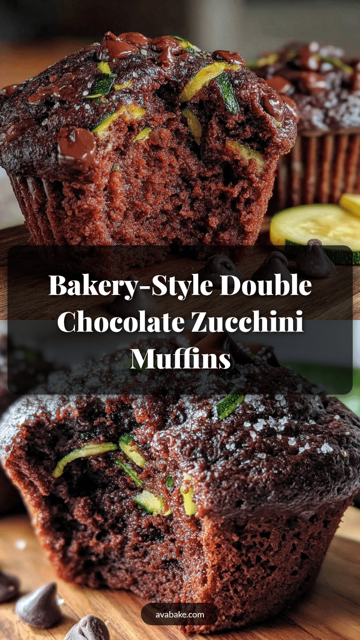 double chocolate zucchini muffins recipe