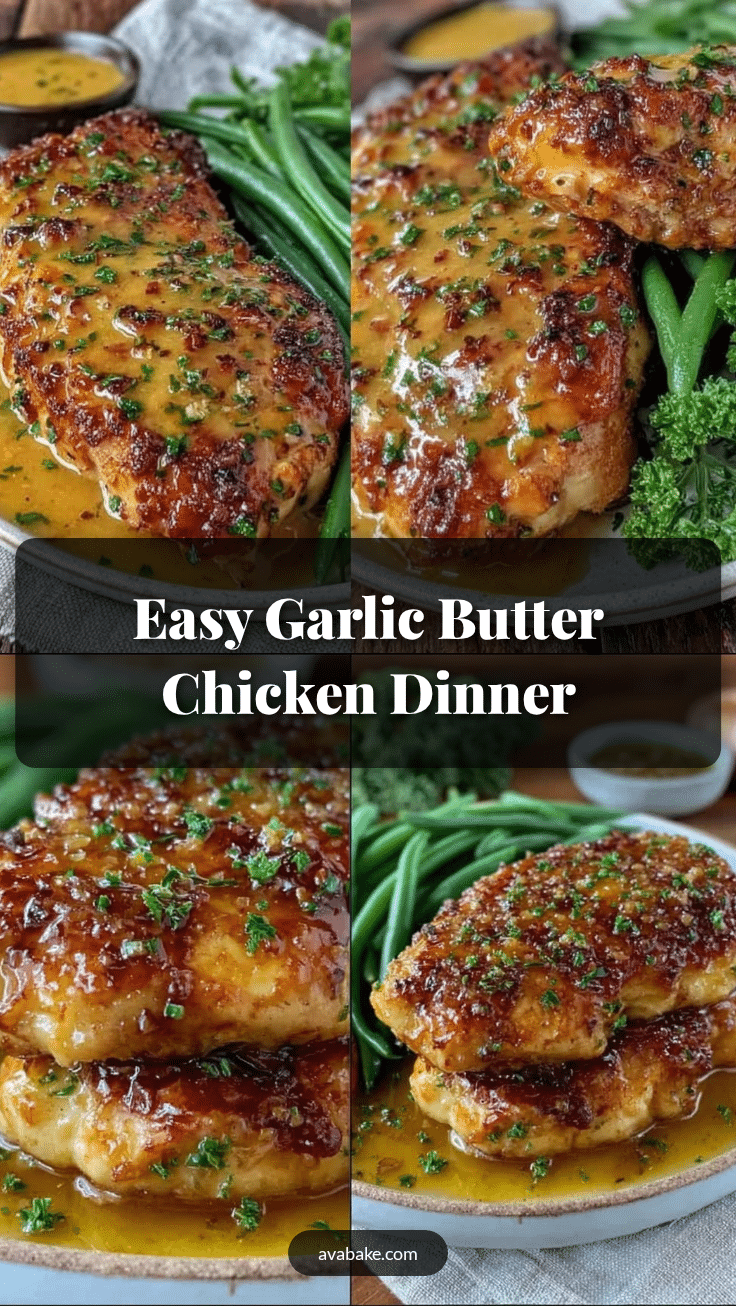 easy garlic butter chicken dinner recipe