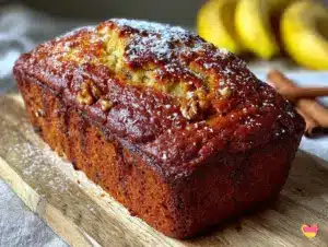 easy moist banana bread recipe - featured image
