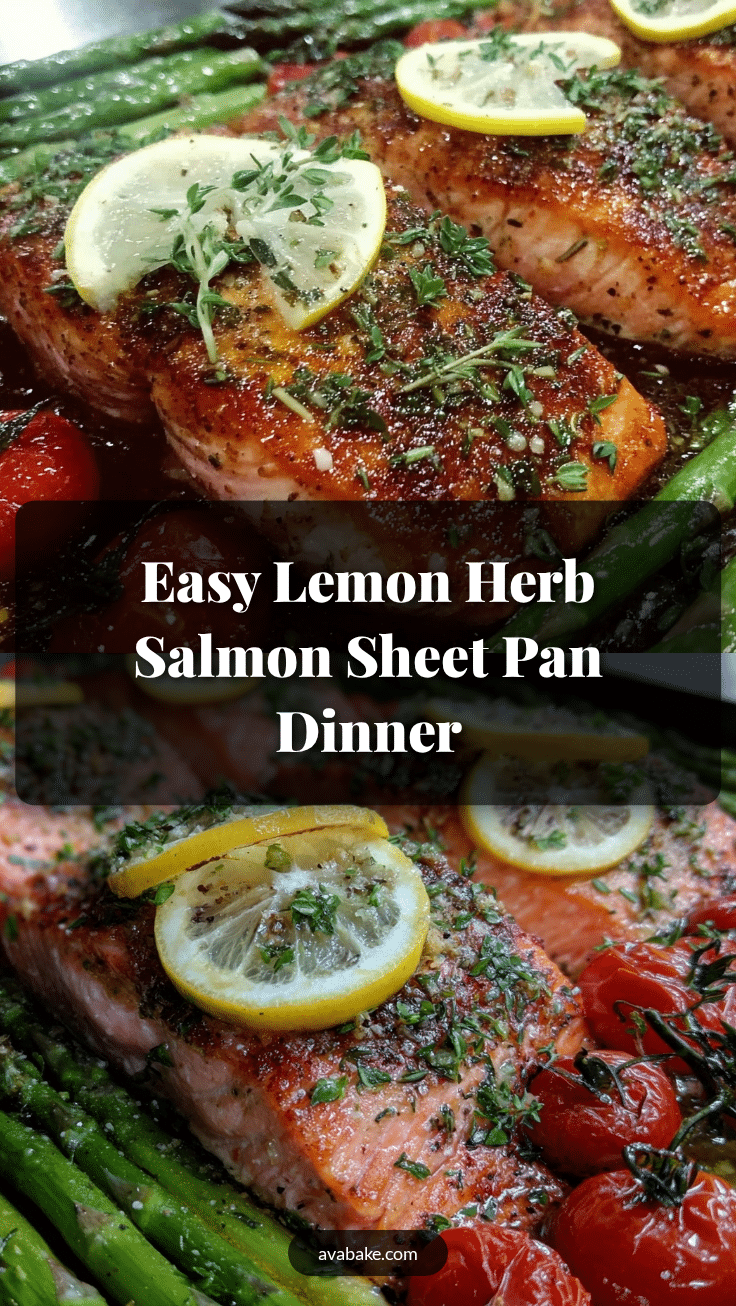 easy sheet pan lemon herb salmon recipe