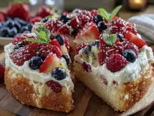 easy sugar cookie fruit pizza - featured image