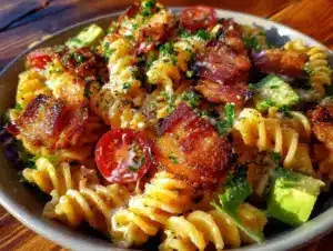 fresh blt pasta salad - featured image