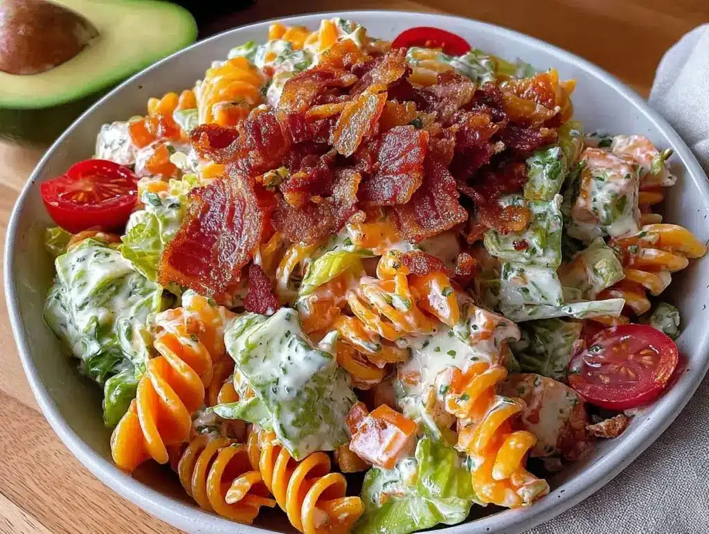 fresh BLT pasta salad - featured image