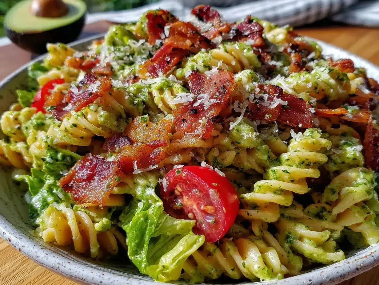fresh BLT pasta salad preparation steps