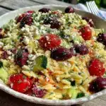 Fresh Greek Orzo Pasta Salad - featured image