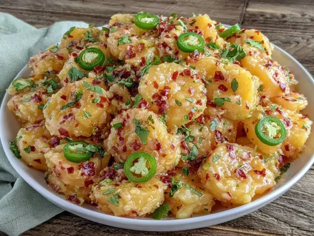 fresh healthy peach jalapeño salsa - featured image