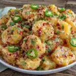 fresh healthy peach jalapeño salsa - featured image