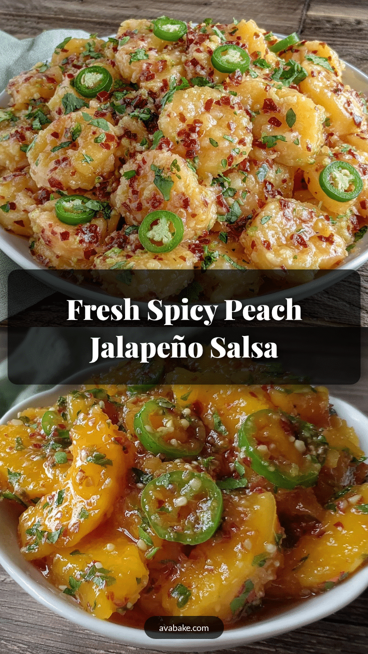 fresh healthy peach jalapeño salsa recipe