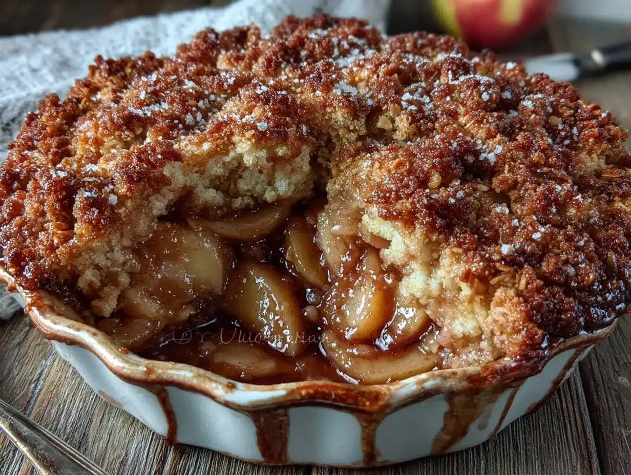 fresh peach crisp preparation steps