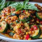 fresh zucchini and corn succotash - featured image
