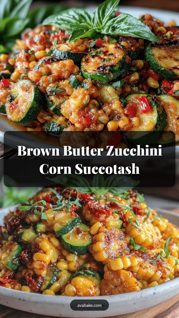 fresh zucchini and corn succotash recipe