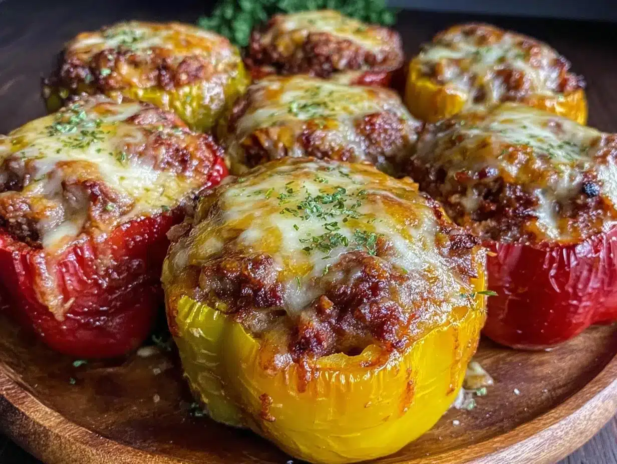 ground beef stuffed bell peppers preparation steps