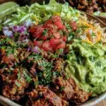 ground beef taco bowls - featured image