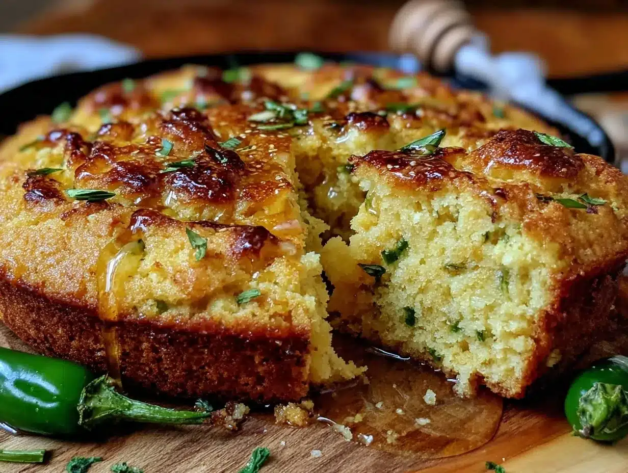 hatch green chili cornbread skillet preparation steps