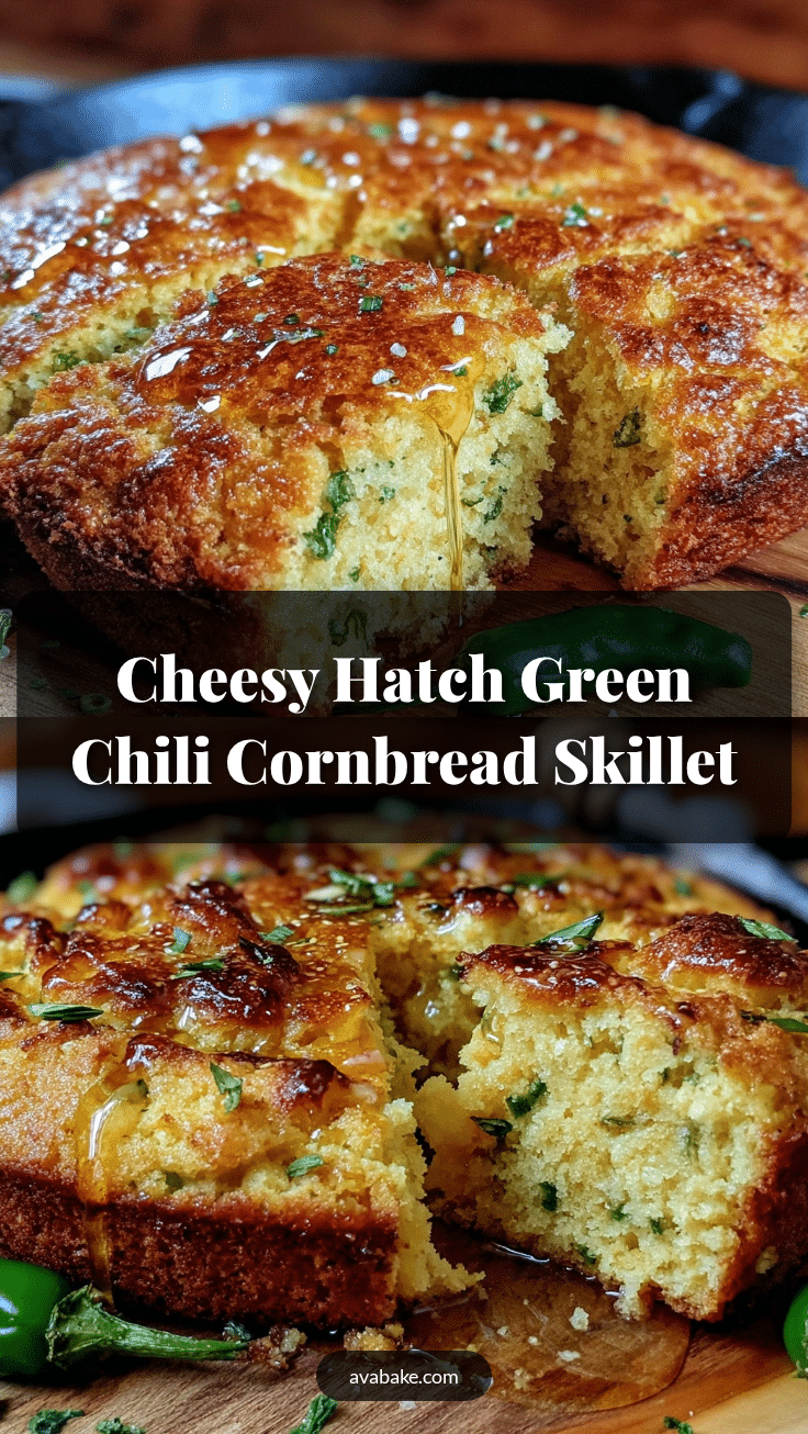 hatch green chili cornbread skillet recipe