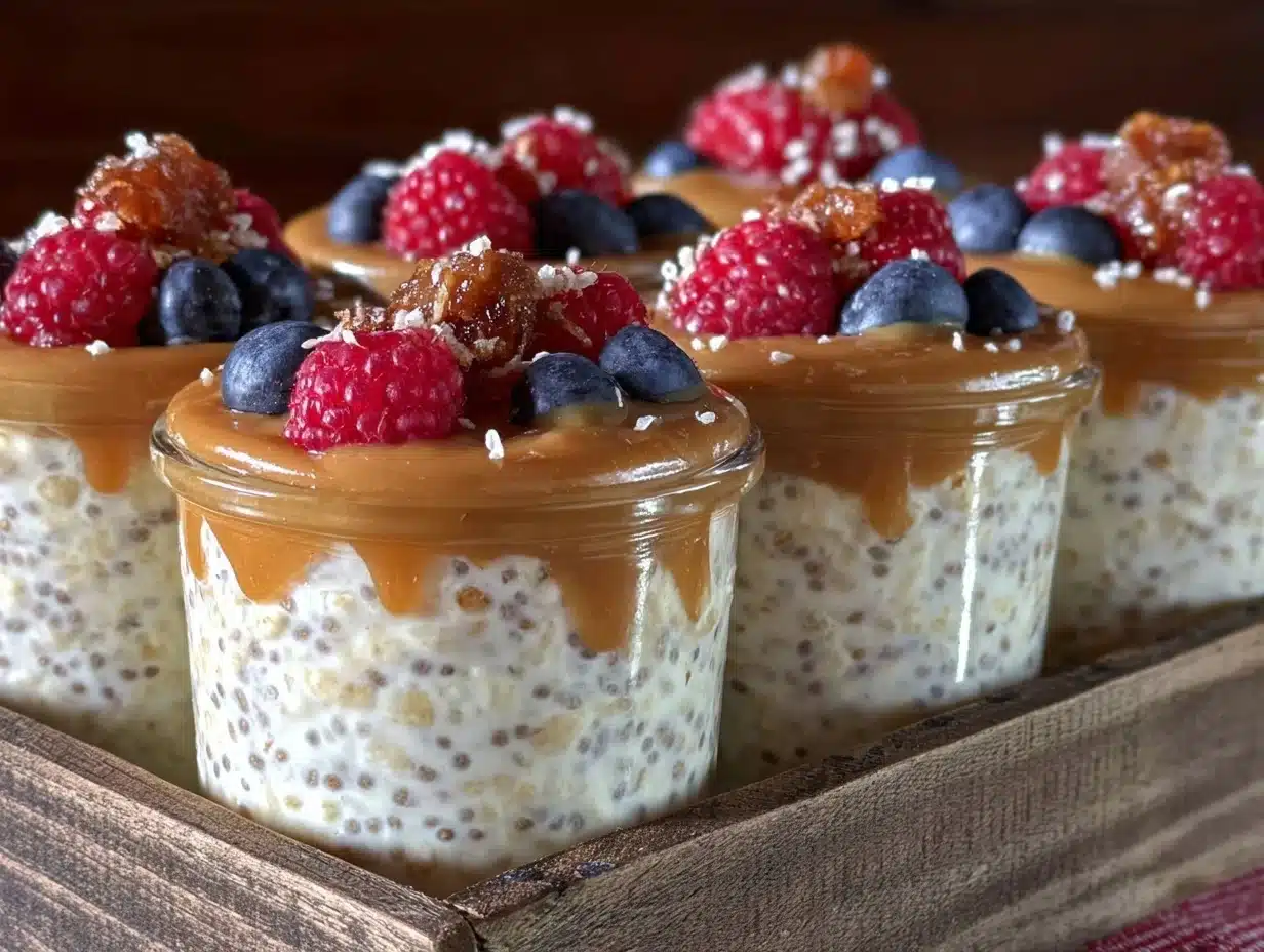 healthy greek yogurt chia overnight oats - featured image