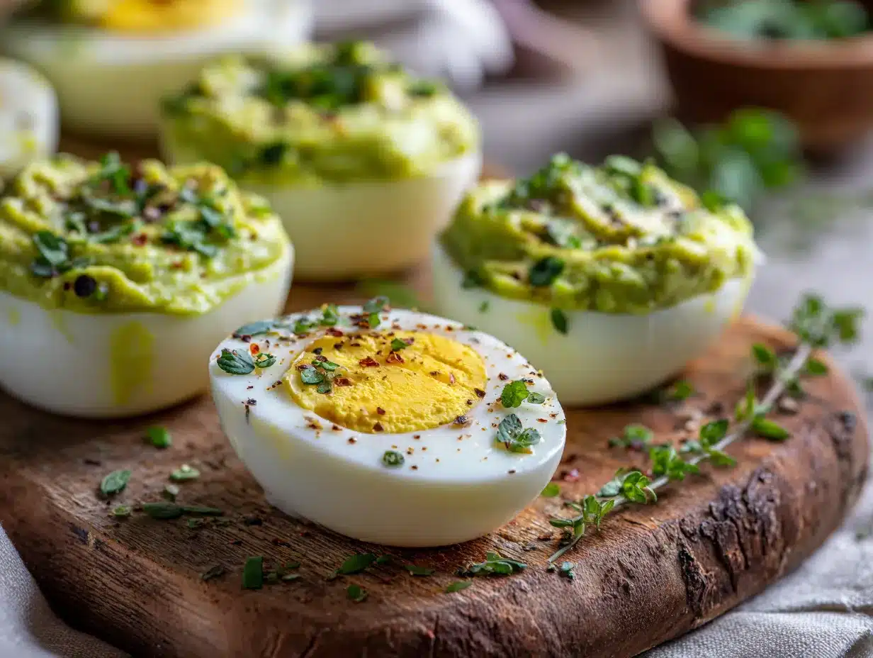 healthy hard-boiled egg cups preparation steps