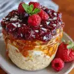 healthy protein overnight oats - featured image