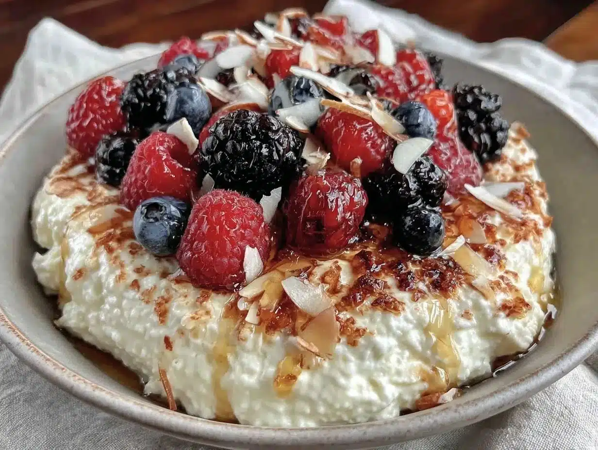 high-protein cottage cheese bowl preparation steps