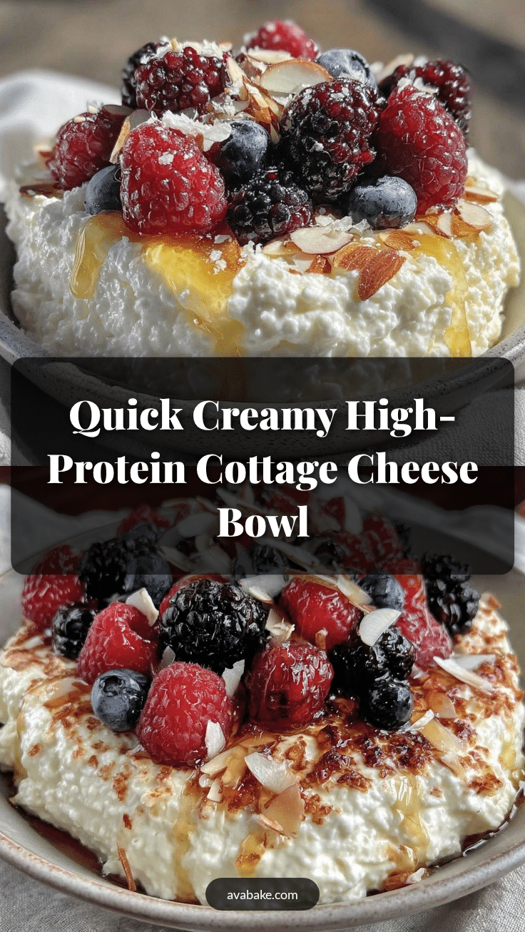 high-protein cottage cheese bowl recipe