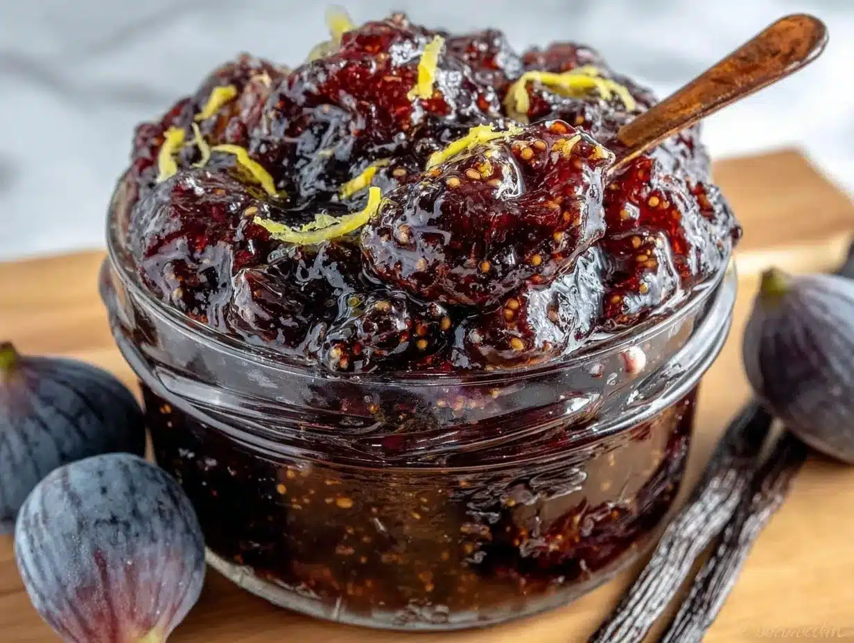 homemade fig jam preparation steps