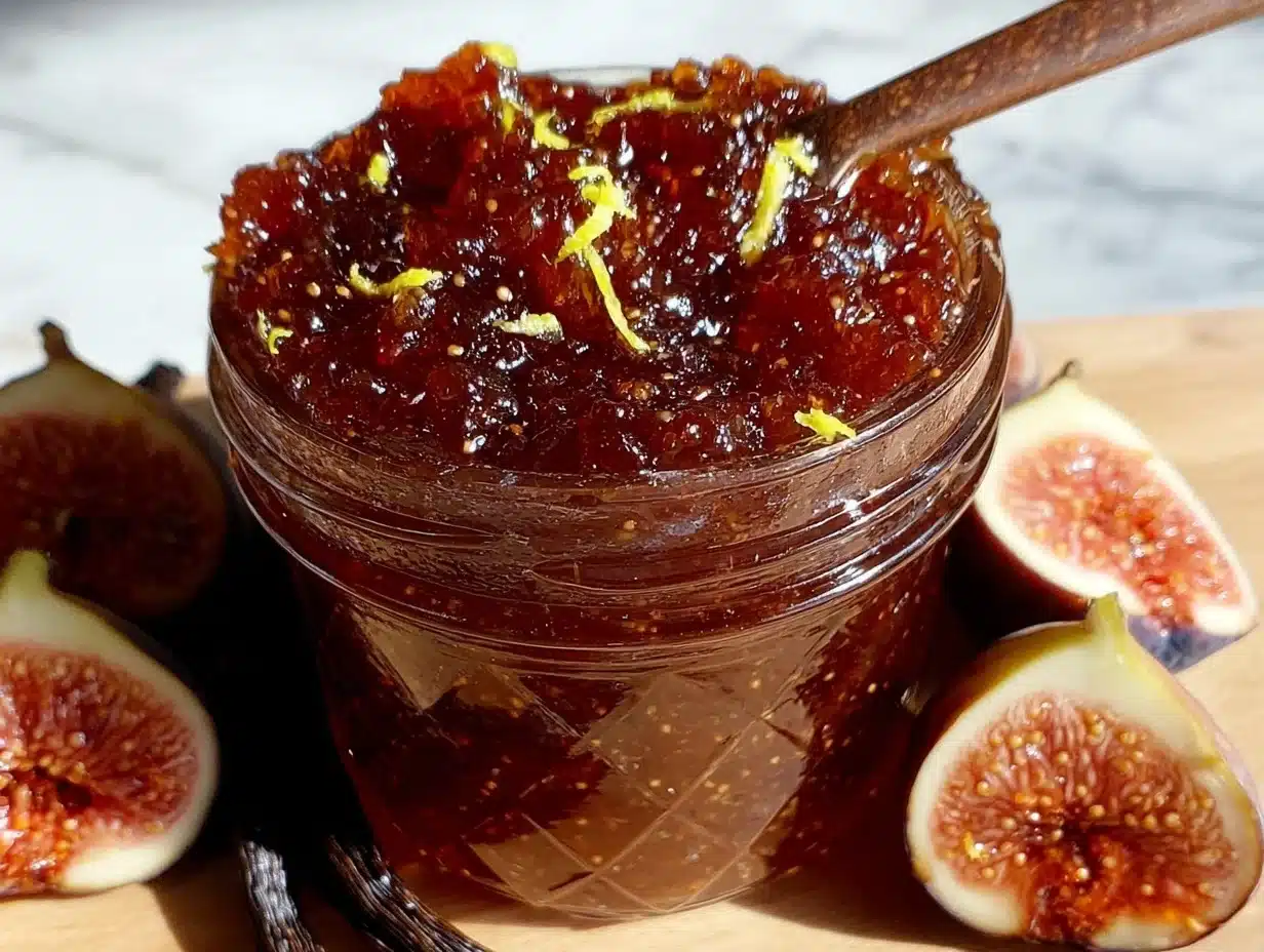 homemade fig jam - featured image