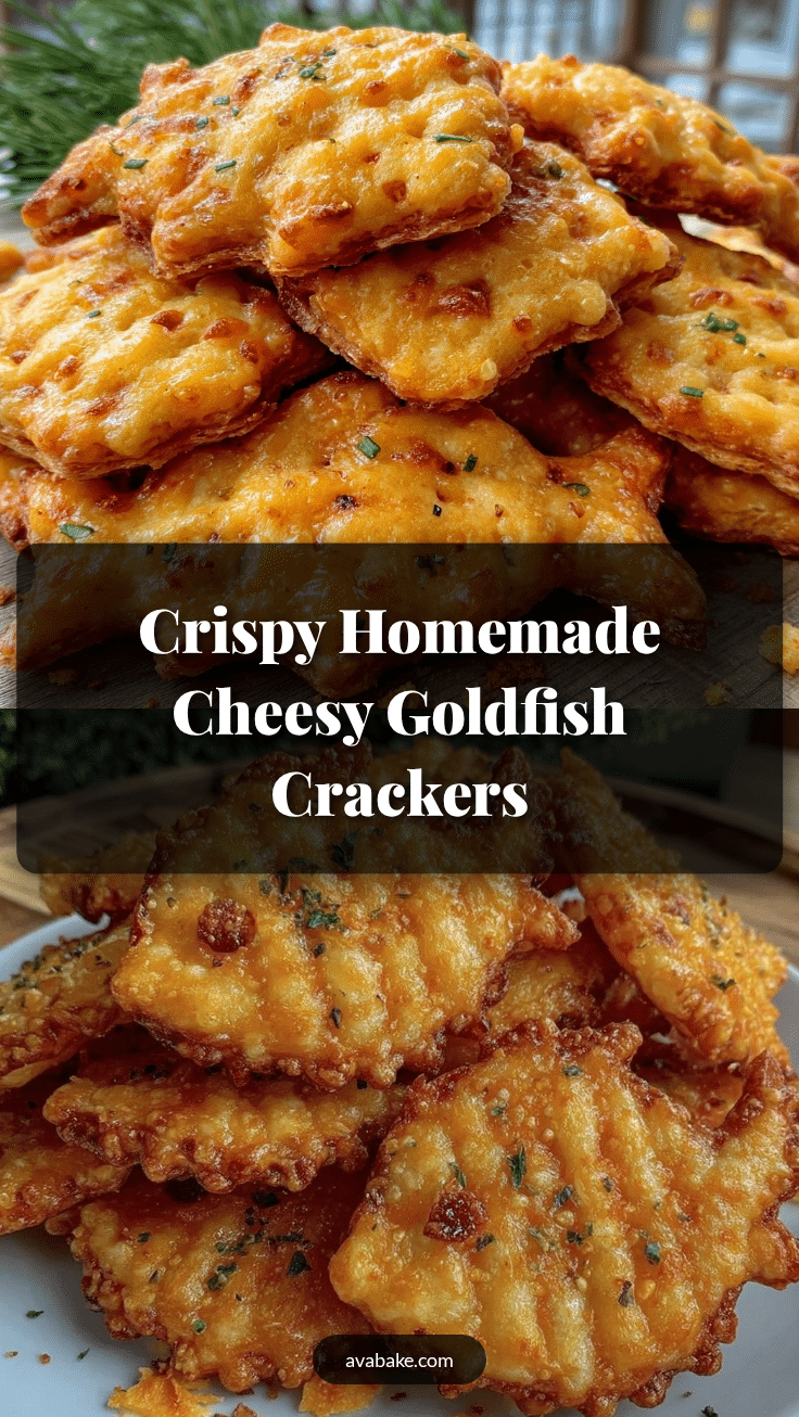 homemade goldfish-style cheesy crackers recipe