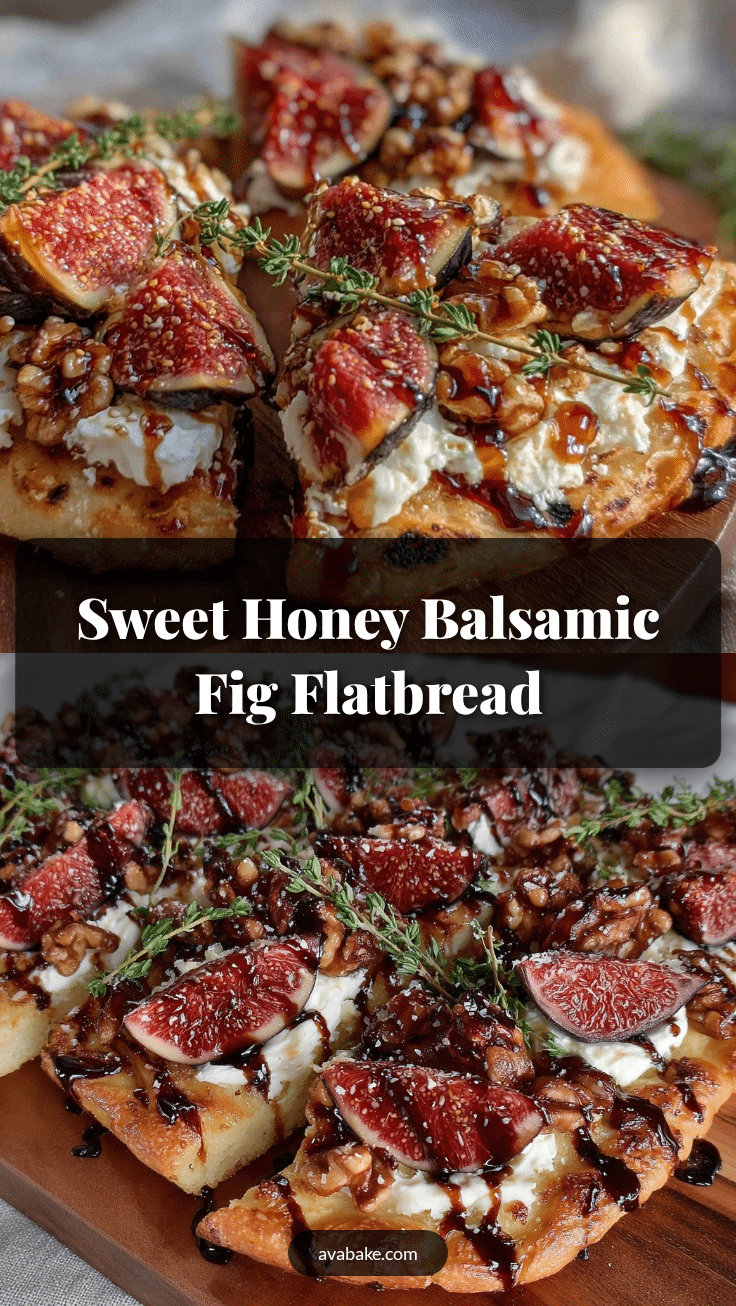 honey balsamic fig goat cheese flatbread recipe