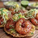 honey garlic shrimp tacos - featured image