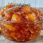 honey lavender peach jam - featured image