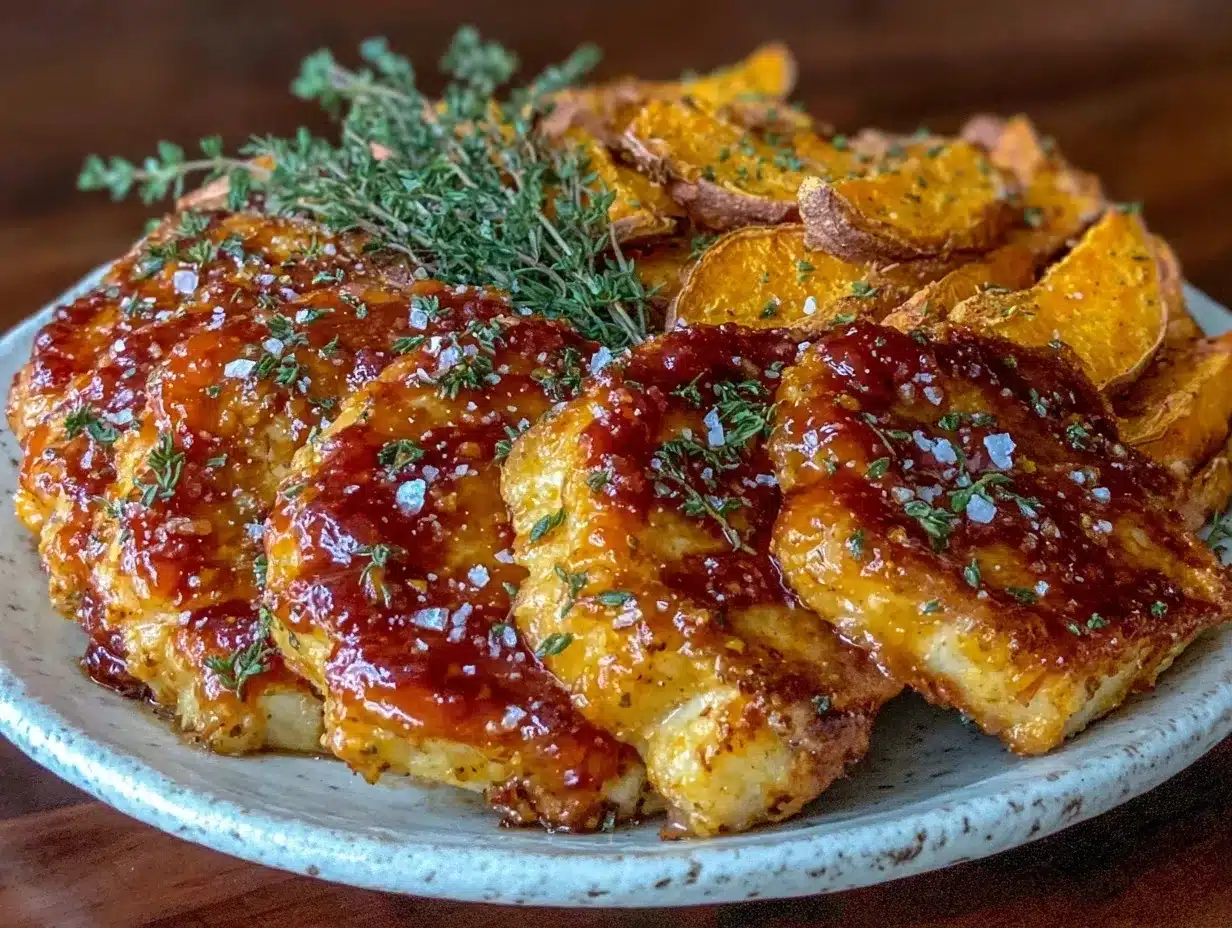 honey mustard glazed pork chops preparation steps