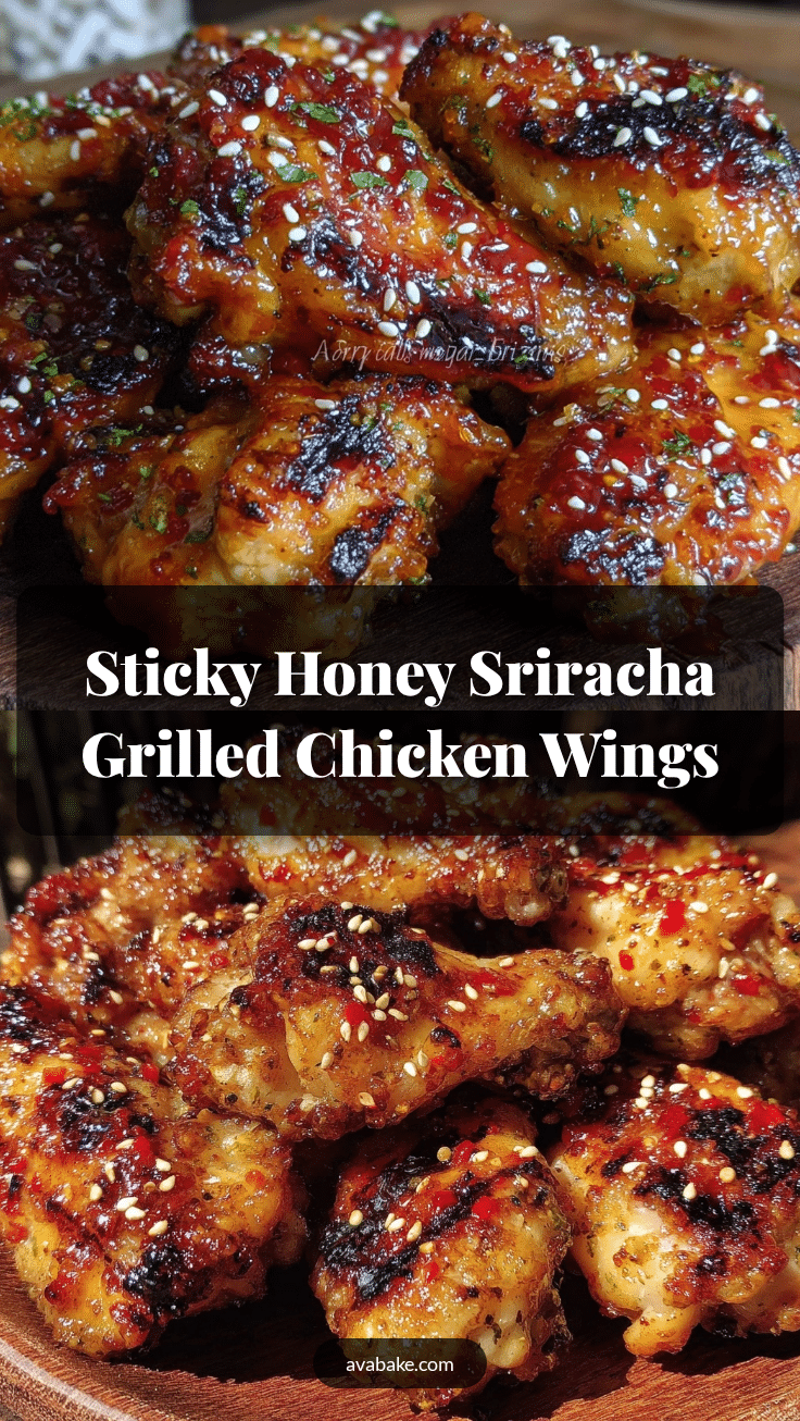 honey sriracha grilled chicken wings recipe