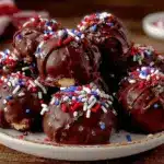 no-bake firecracker Oreo truffles - featured image