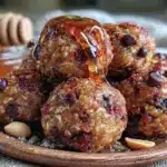 no-bake peanut butter oat energy bites - featured image