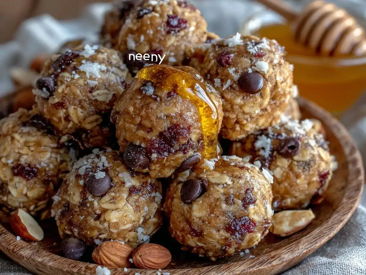 no-bake peanut butter oat energy bites preparation steps