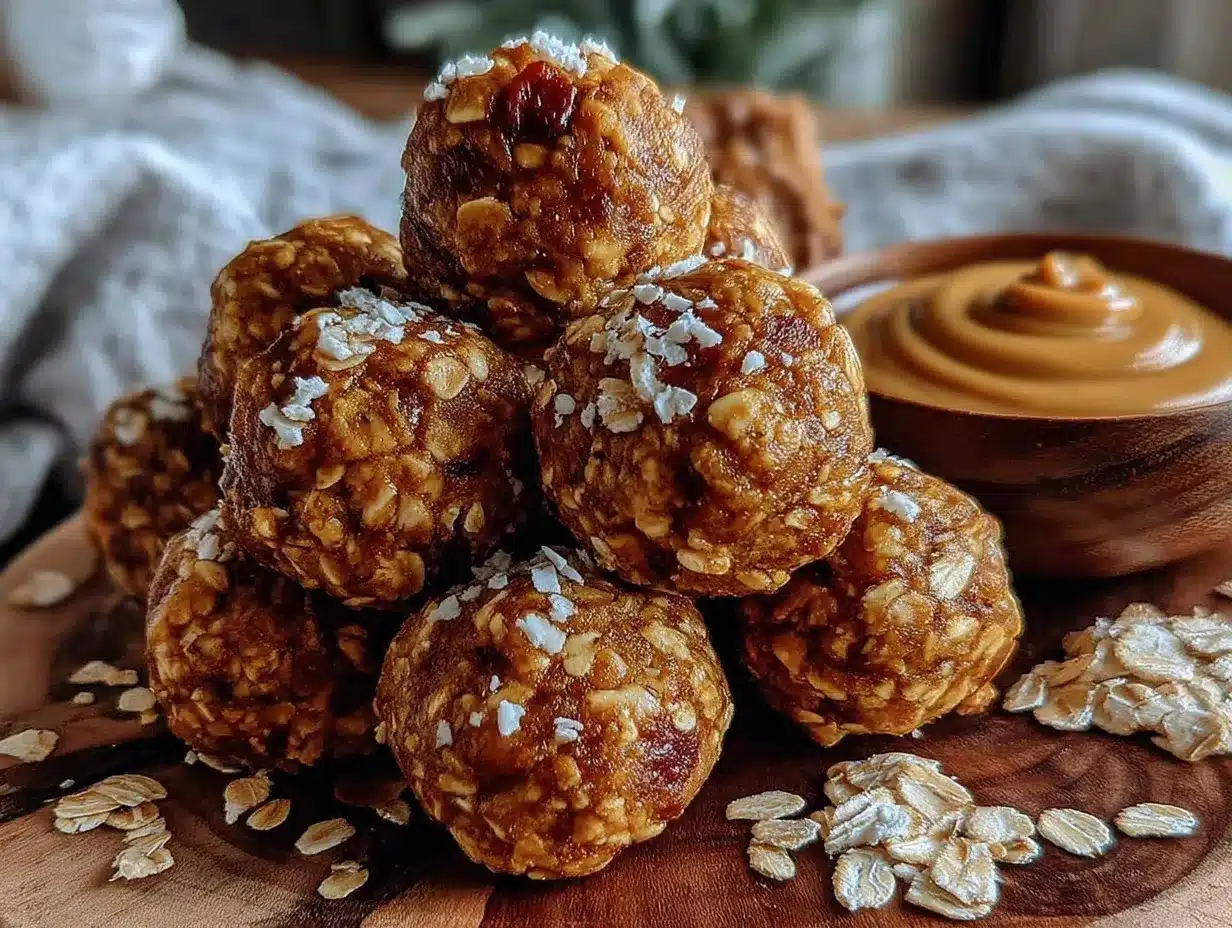 no-bake peanut butter oat energy bites preparation steps