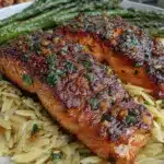 one-pan lemon herb salmon - featured image
