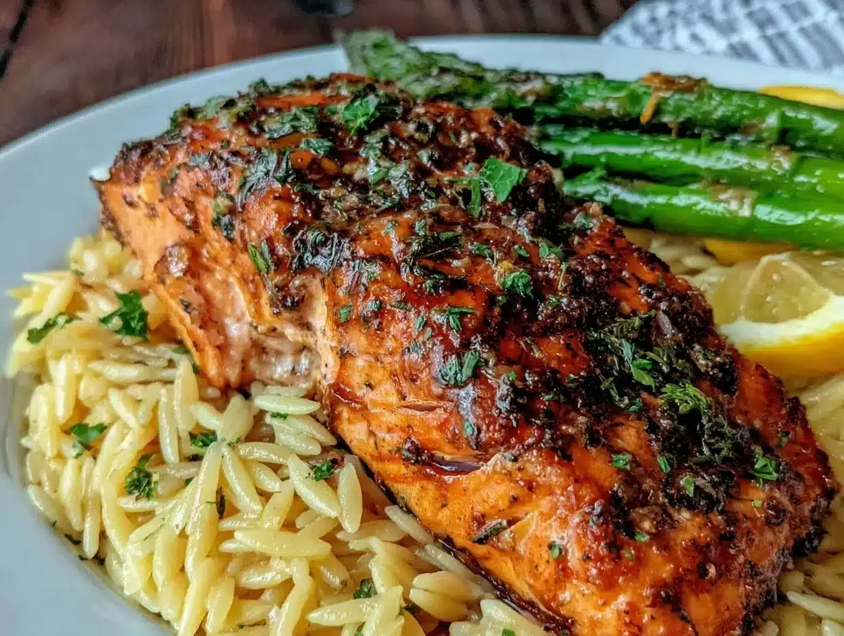 one-pan lemon herb salmon preparation steps