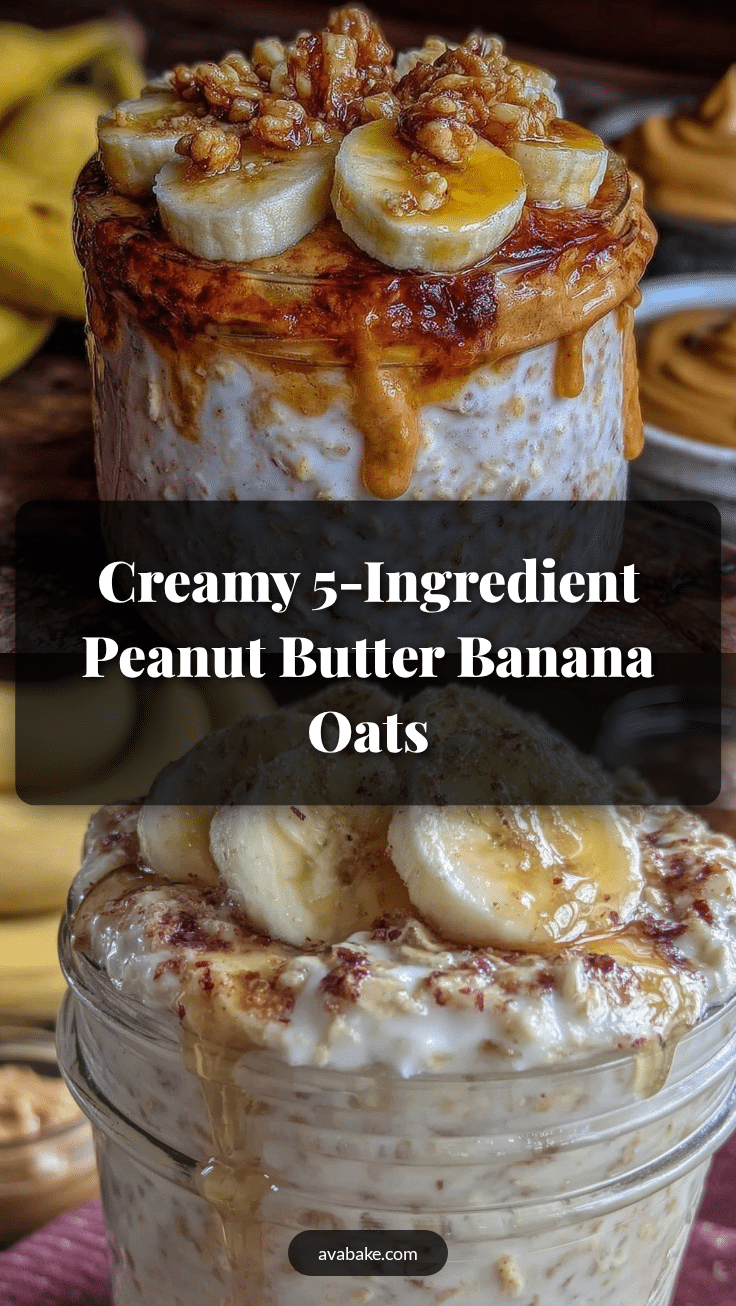 peanut butter banana overnight oats recipe