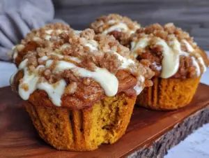 pumpkin cream cheese swirl muffins - featured image