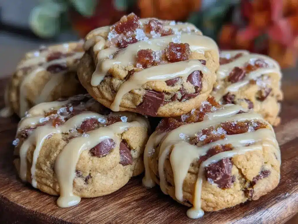 pumpkin spice chocolate chip cookies - featured image