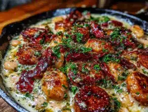 quick creamy white bean and italian sausage skillet - featured image