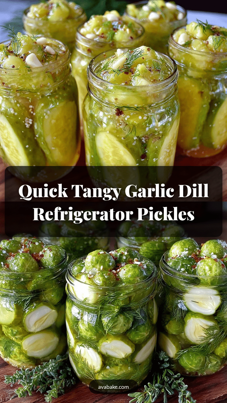 quick garlic dill refrigerator pickles recipe