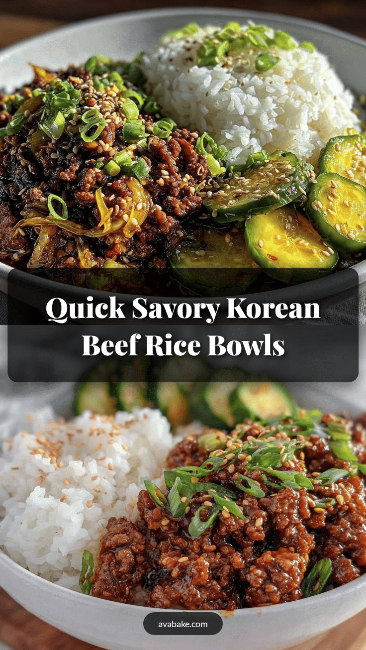 quick korean ground beef rice bowls recipe