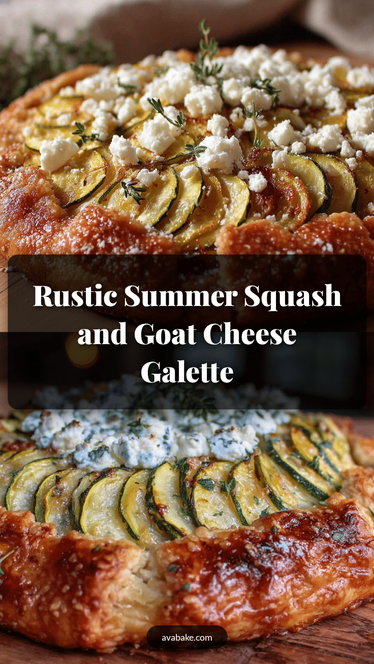 rustic summer squash and goat cheese galette recipe