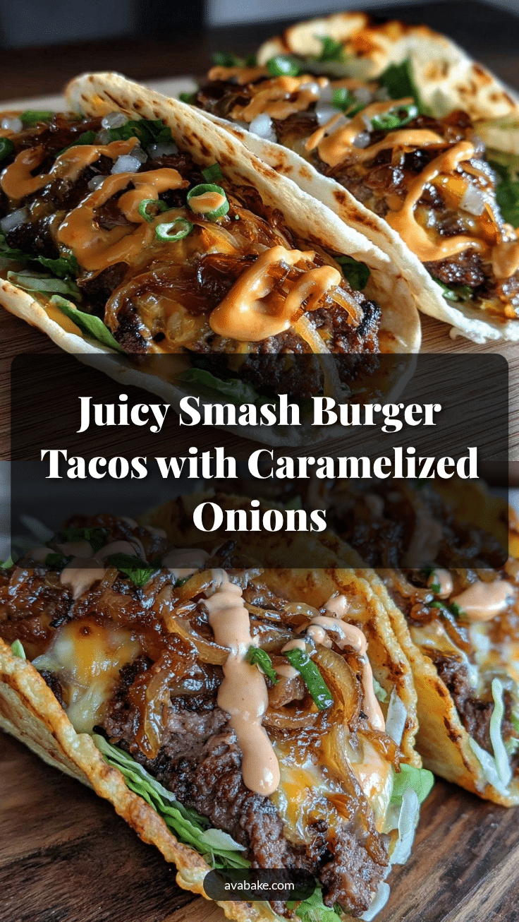 savory smash burger tacos recipe